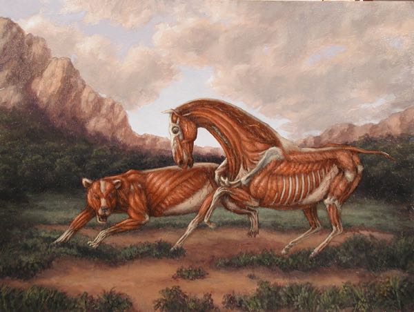 Predator and Prey, oil on panel, 2005 SOLD